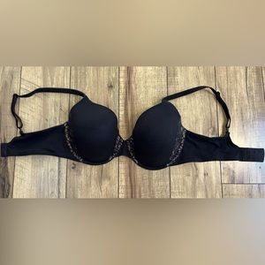 Victoria’s Secret- Body by Victoria Lined Perfect Coverage Bra, Black/Tan, 34DD